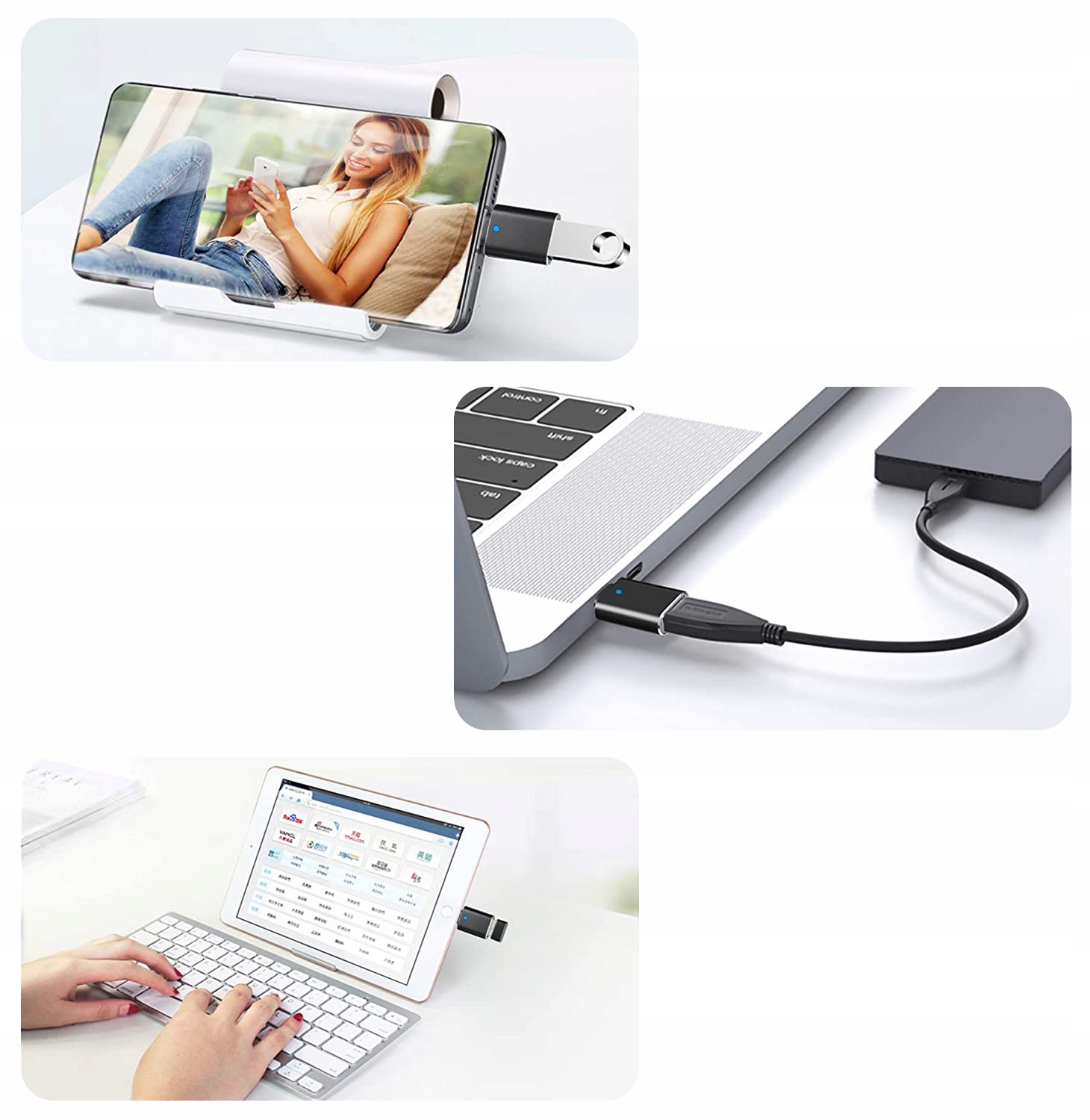 Przejściówka Adapter Złączka OTG USB-C na USB 3.0 EAN (GTIN) 5903802265491