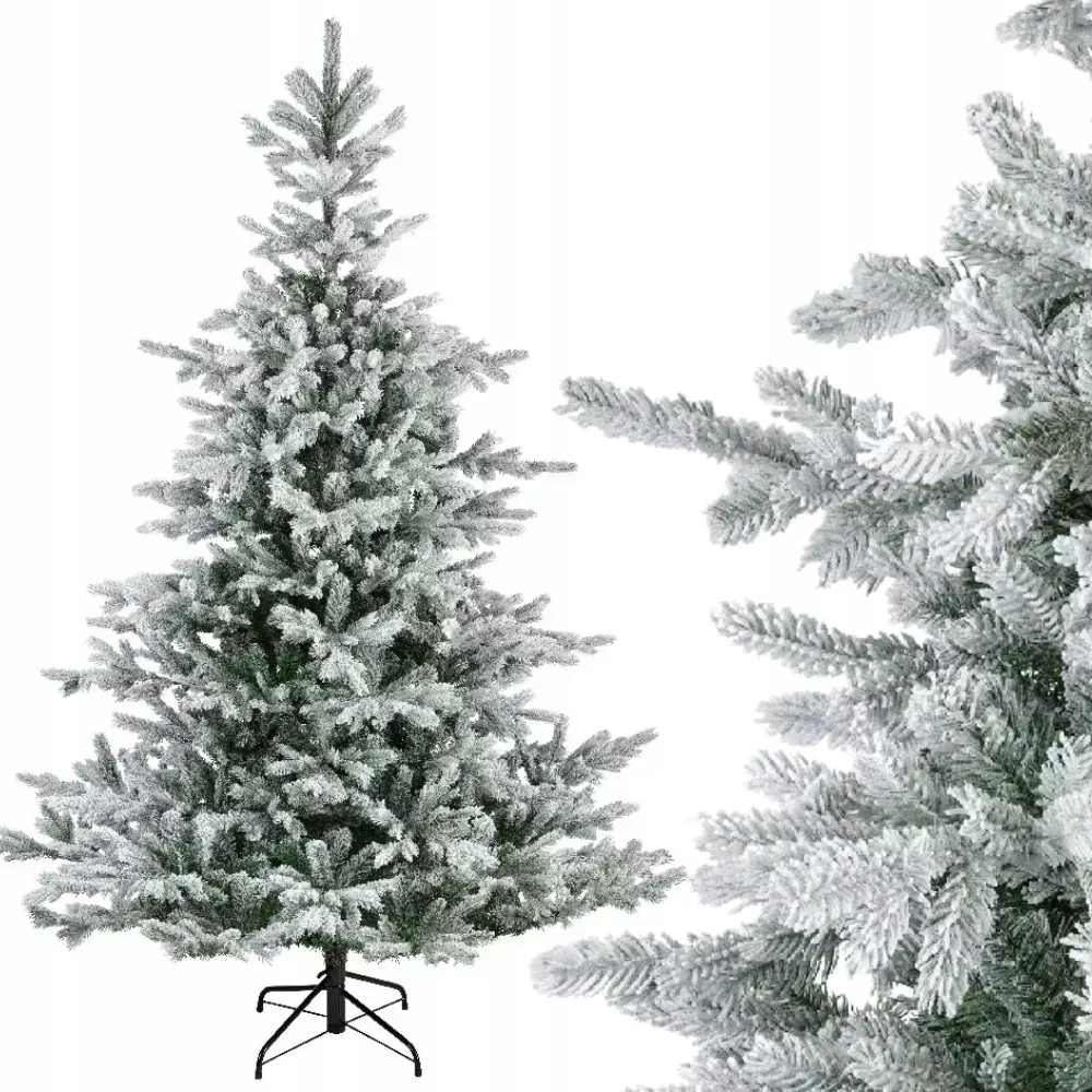 Umelý vianočný stromček zasnežený ako živá Jedľa 180 cm