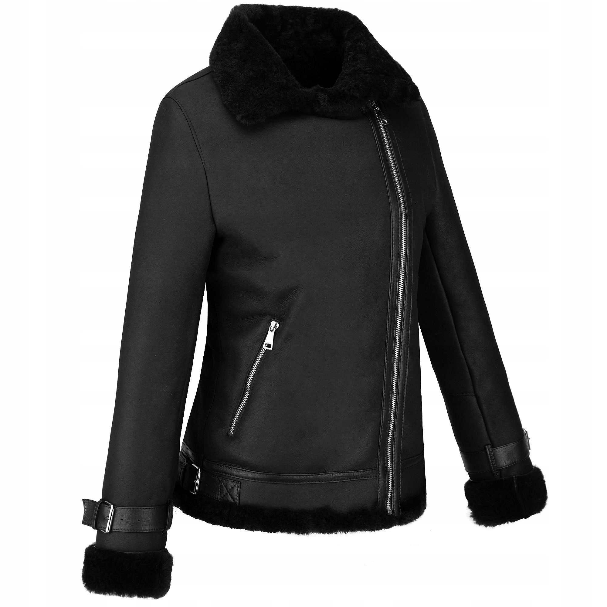 MATOWY SKÓRZANY KOŻUCH PILOTKA DAMSKA RAMONESKA