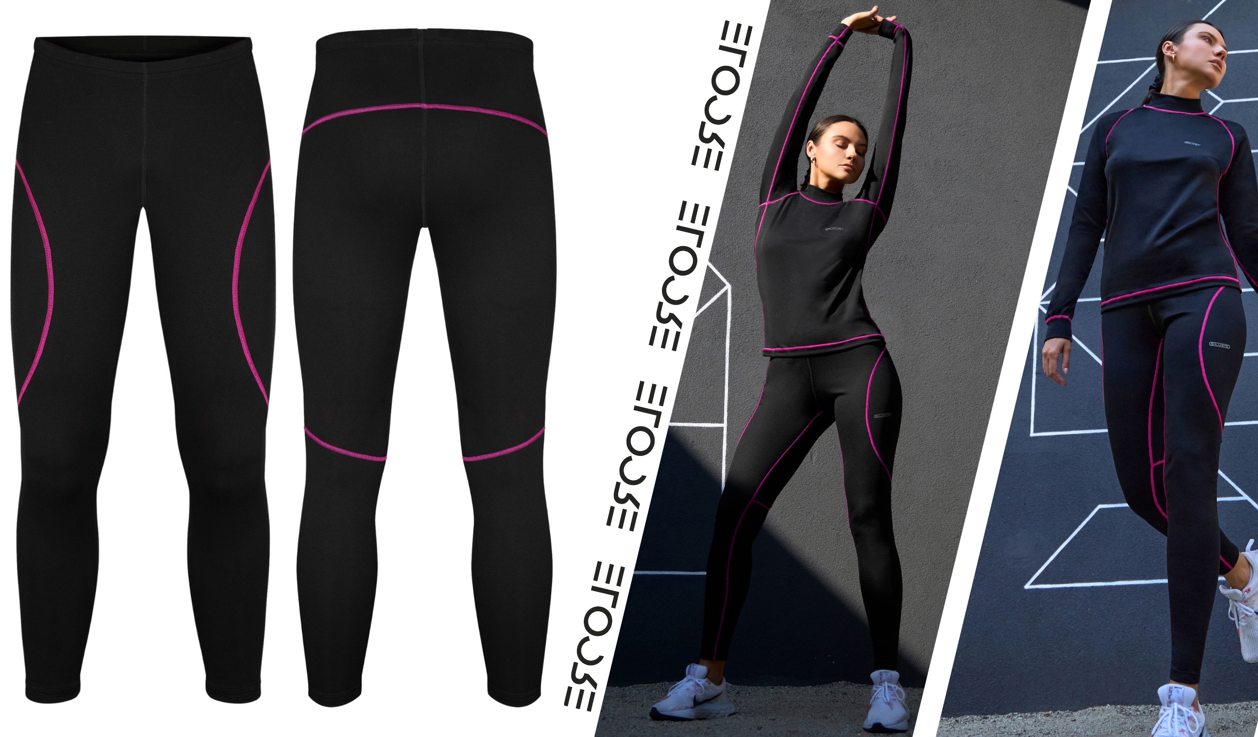 Spodnie Termoaktywne Damskie S M Różowe Legginsy Bielizna Termiczna Getry Właściwości antybakteryjne