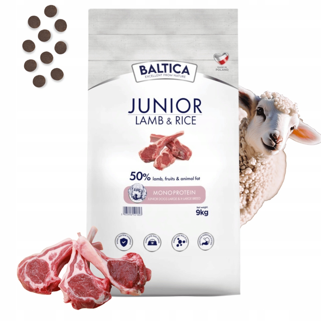 Baltica Junior Lamb&Rice L/XL 9kg