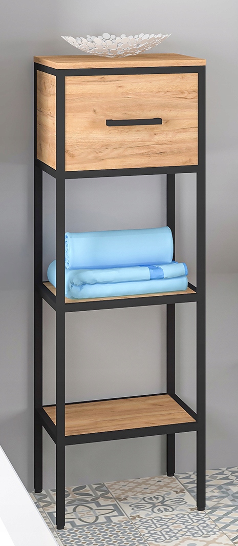 Półsłupek z szufladą i półką MODUS LOFT Drzwi pełne