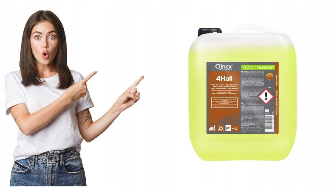 Levně Tekutý přípravek na podlahy Clinex 4HALL 10L