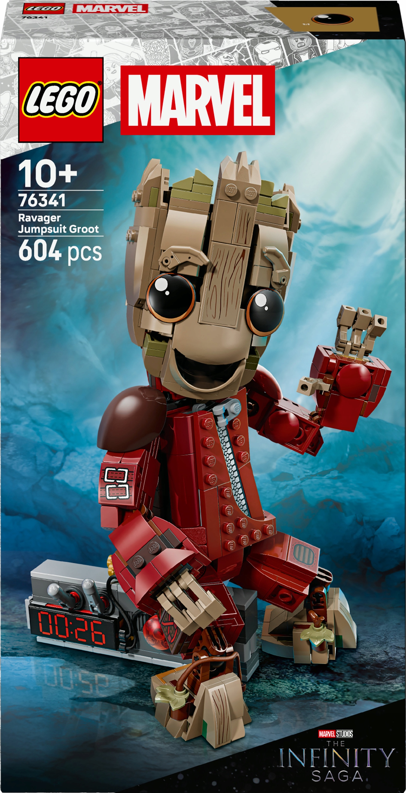 Lego Marvel Groot w stroju Ravagera dla dzieci 76341