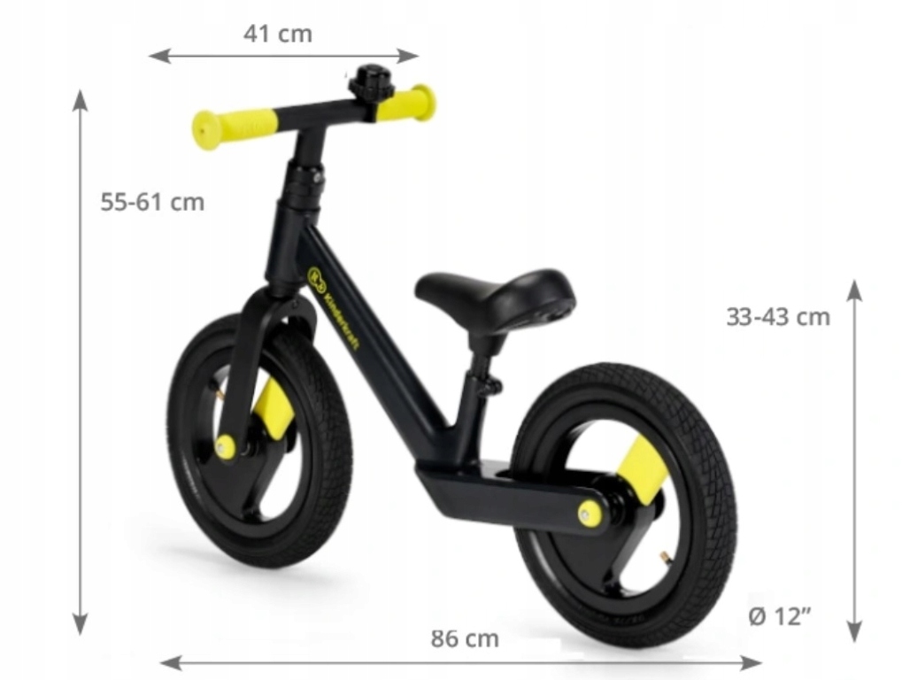 Kinderkraft GoSwift Rowerek biegowy pompowane koła Rama Inna