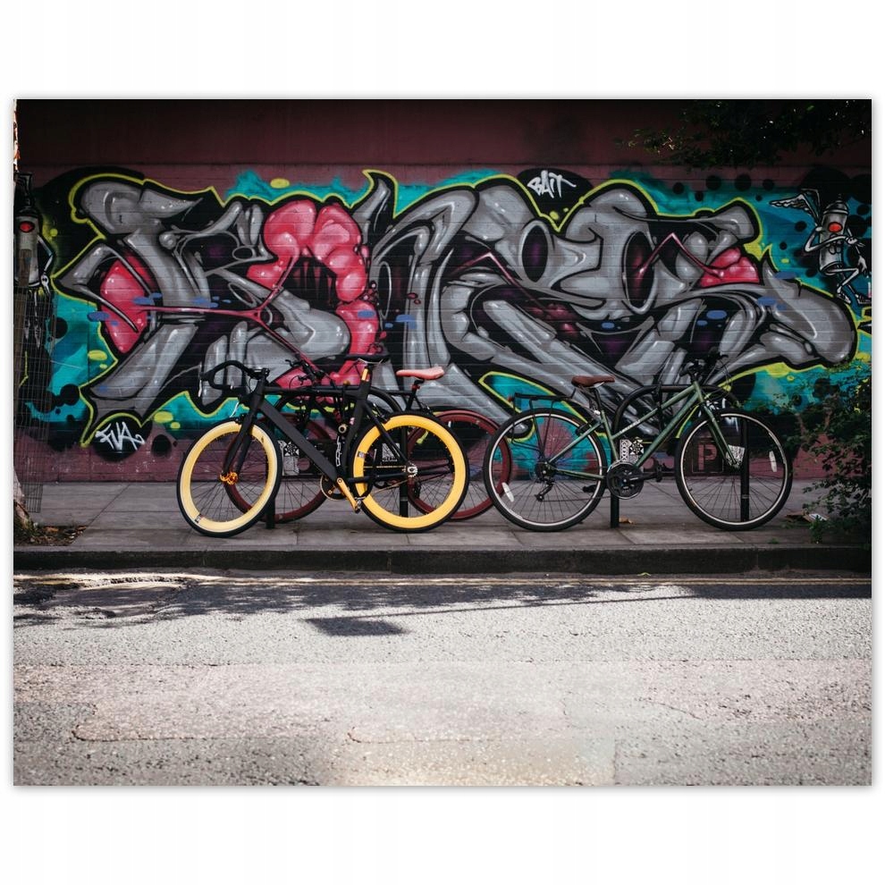 

Plakat 50x40 Grafiti Rowery Rower