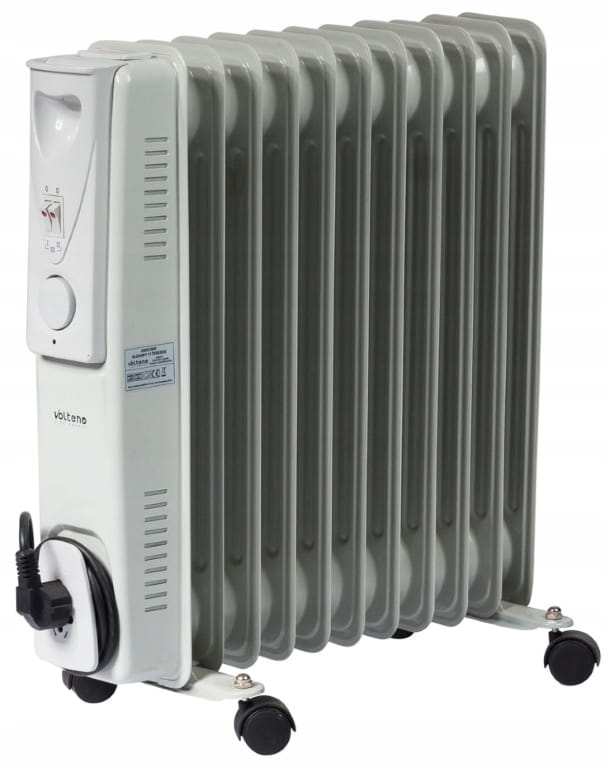 Olejový radiátor 2500W 11 žeber s termostatem