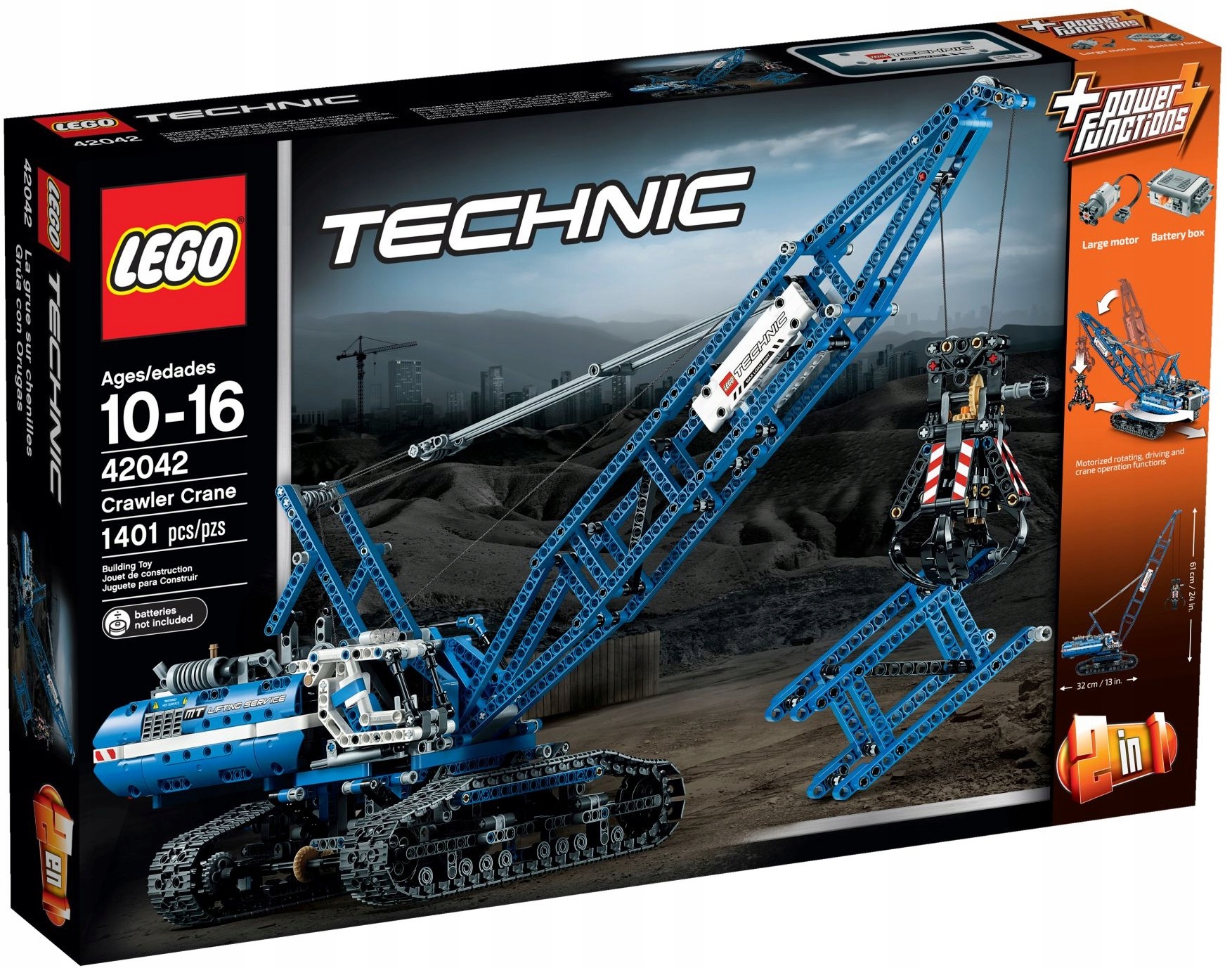

Lego Technic 42042 Żuraw gąsienicowy 2 w 1