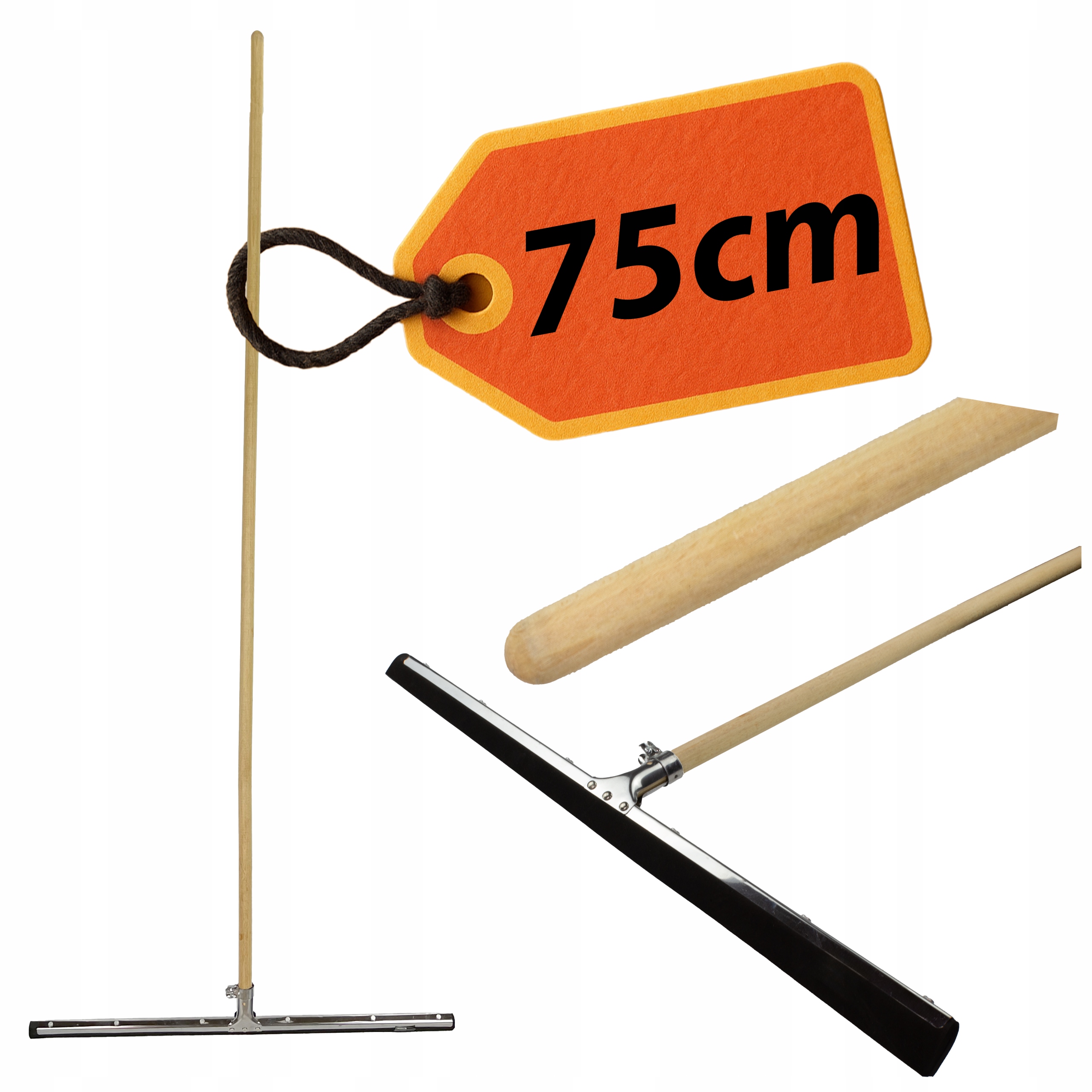 Levně Stěrka na vodu z podlah 75 cm Rukojeť 150 cm Guma Odrážedlo