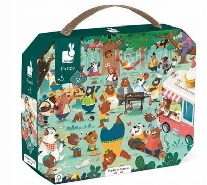 

Puzzle w walizce Rodzina misiów 54 elementy Janod