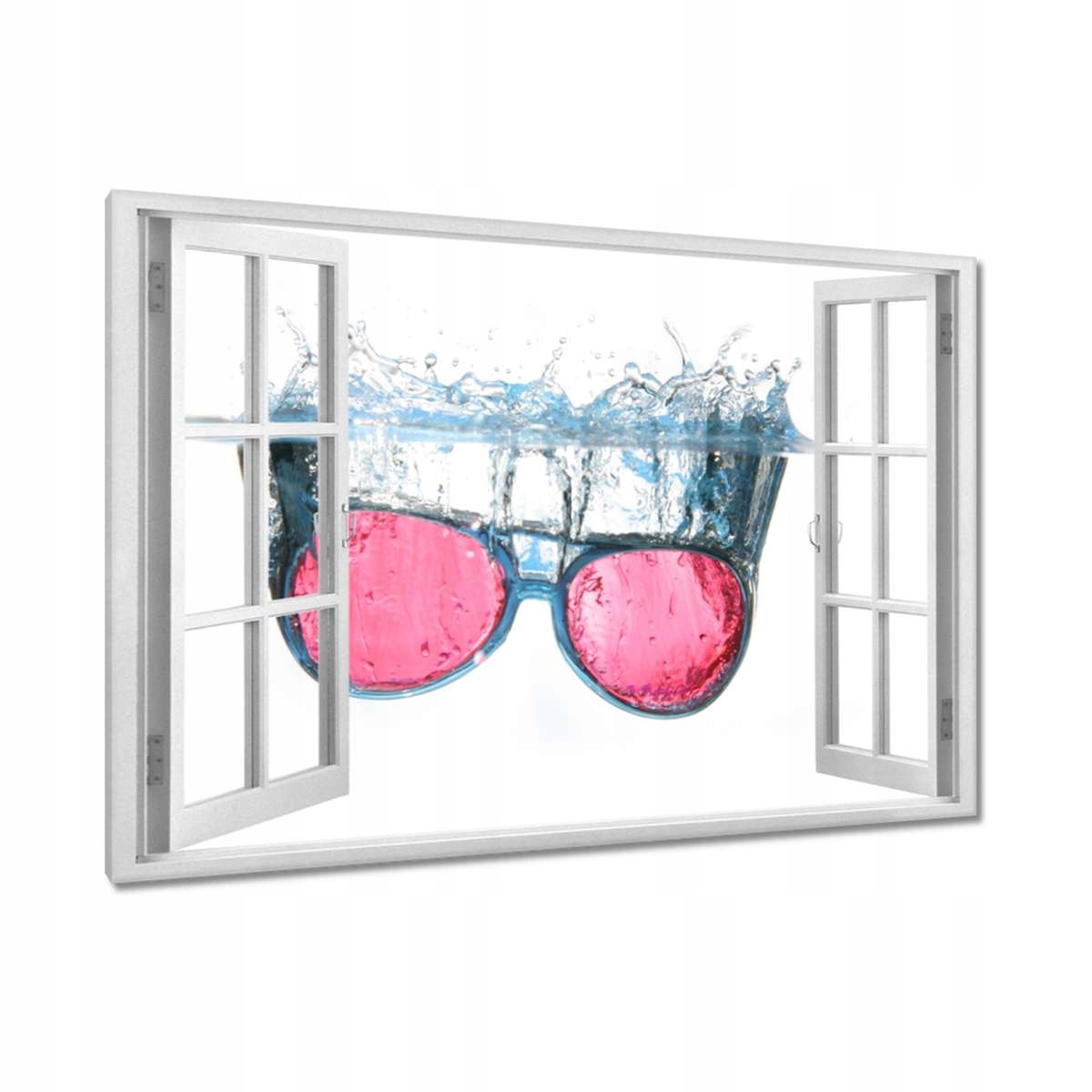 Obrazy 120x80 Růžové brýle