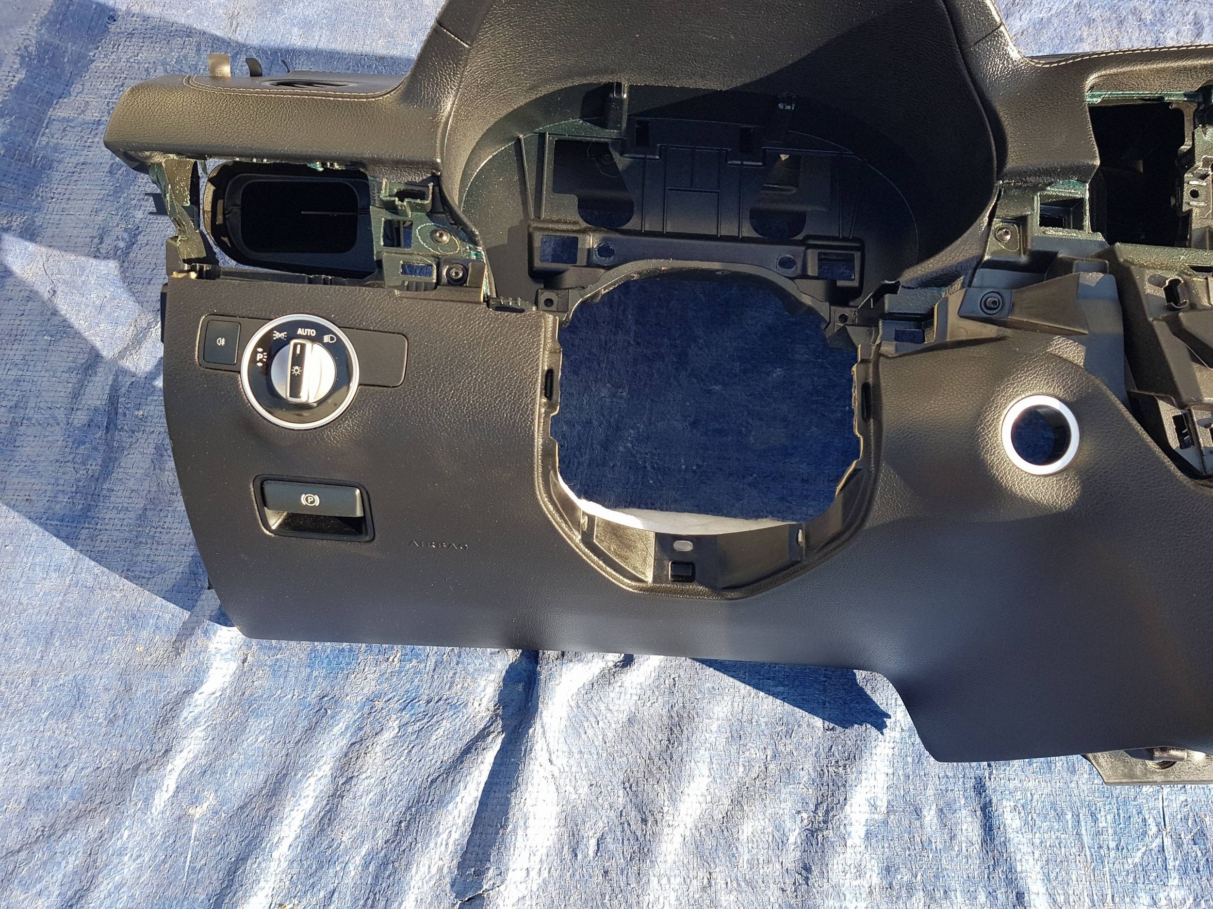 dashboard instrument panel cockpit Mercedes GL X166 leather leather EUROPA EU