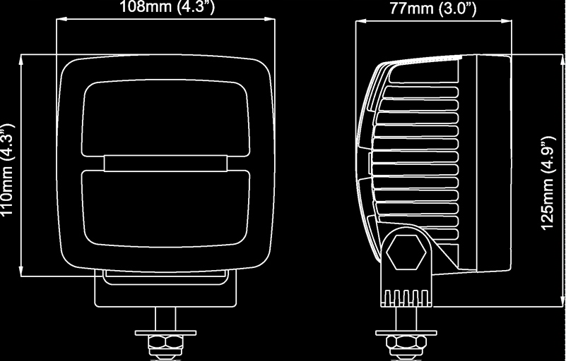 Lampa robocza LED NORDIC LIGHTS SCORPIUS N42 12-24V 25W Flood Producent części Nordic Lights