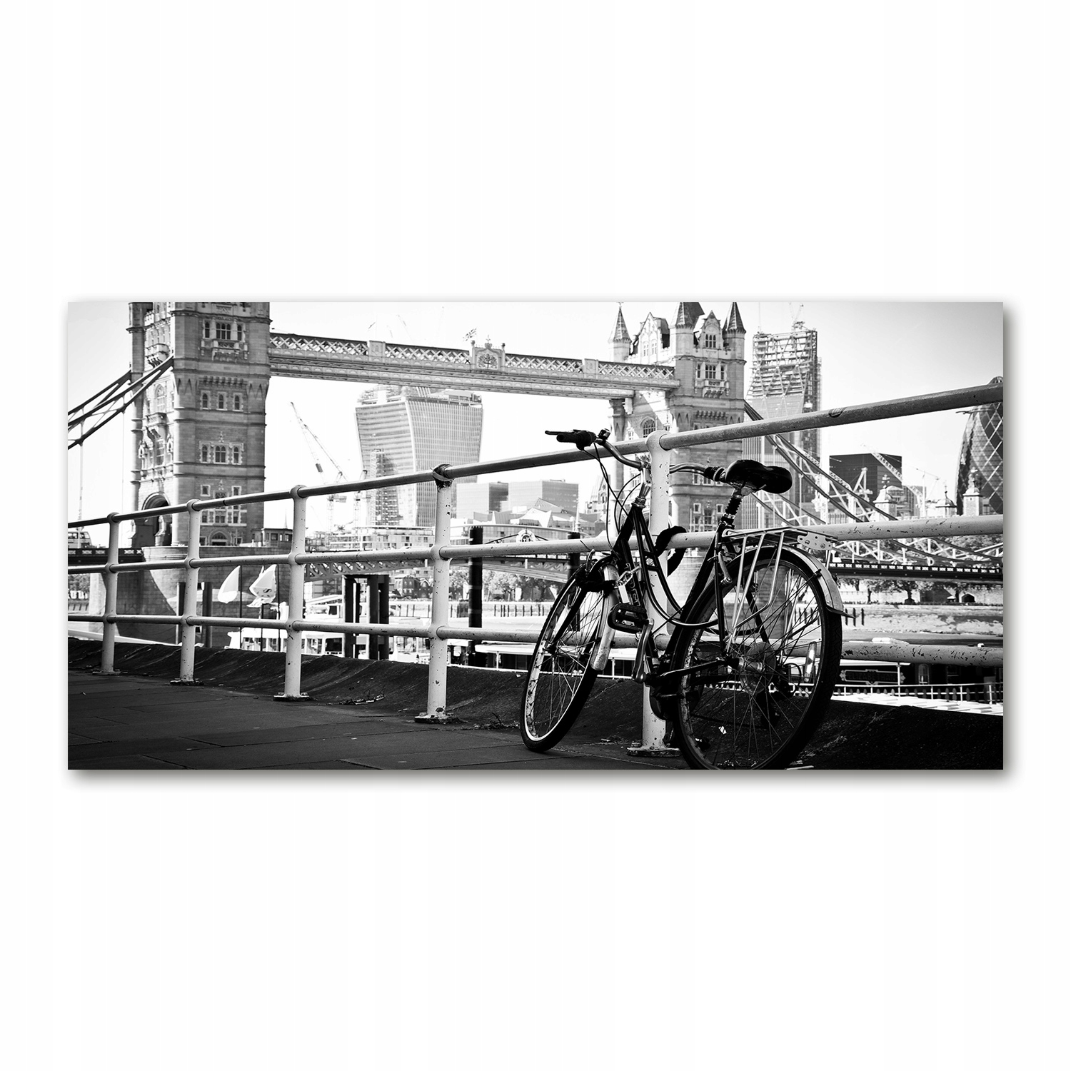 

Foto obraz szkło akryl Rower w Londynie 120X60 cm