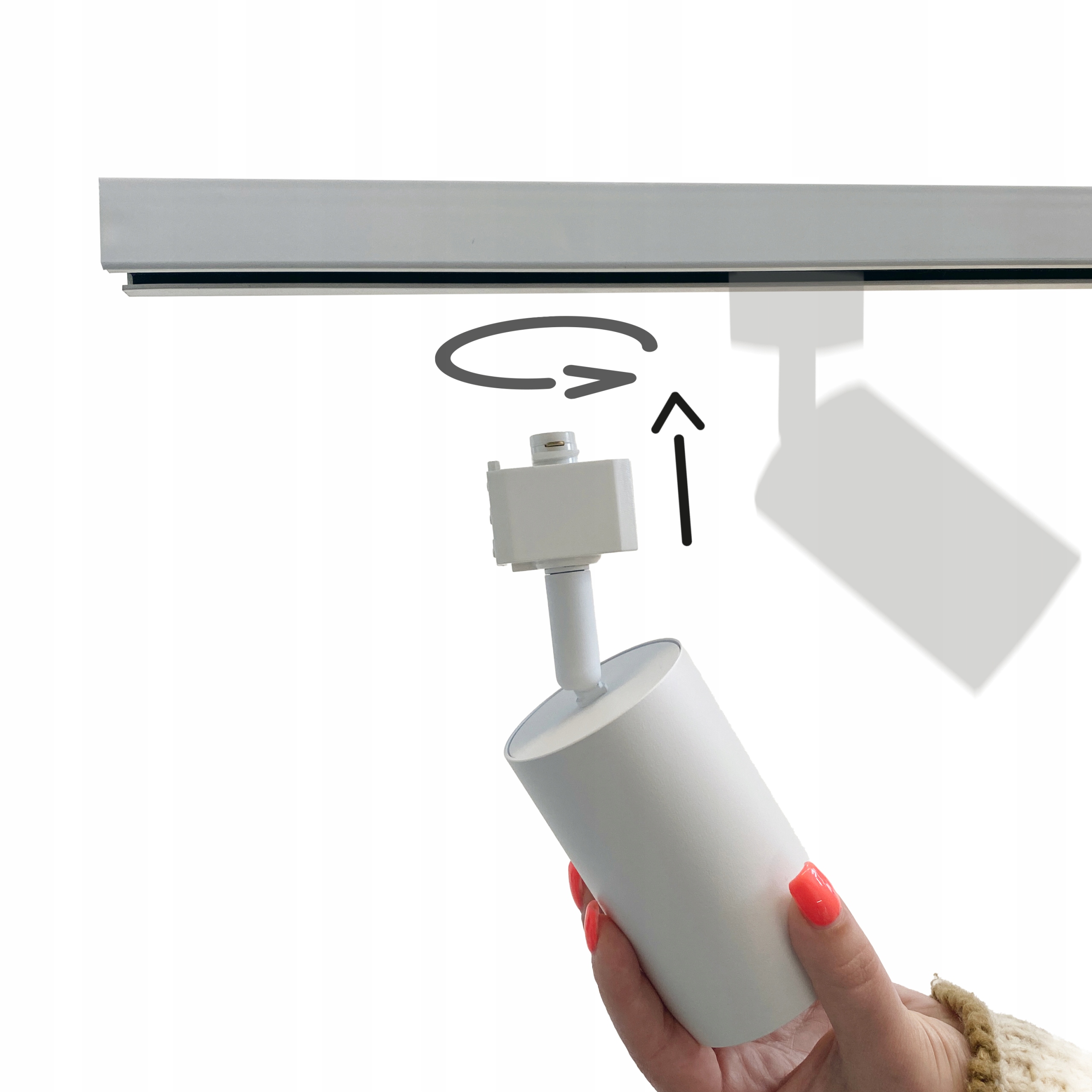 REFLEKTOR LAMPA DO SZYNOPRZEWODU 1-FZ GU10 WHITE / GOLD EDO Długość 0 m