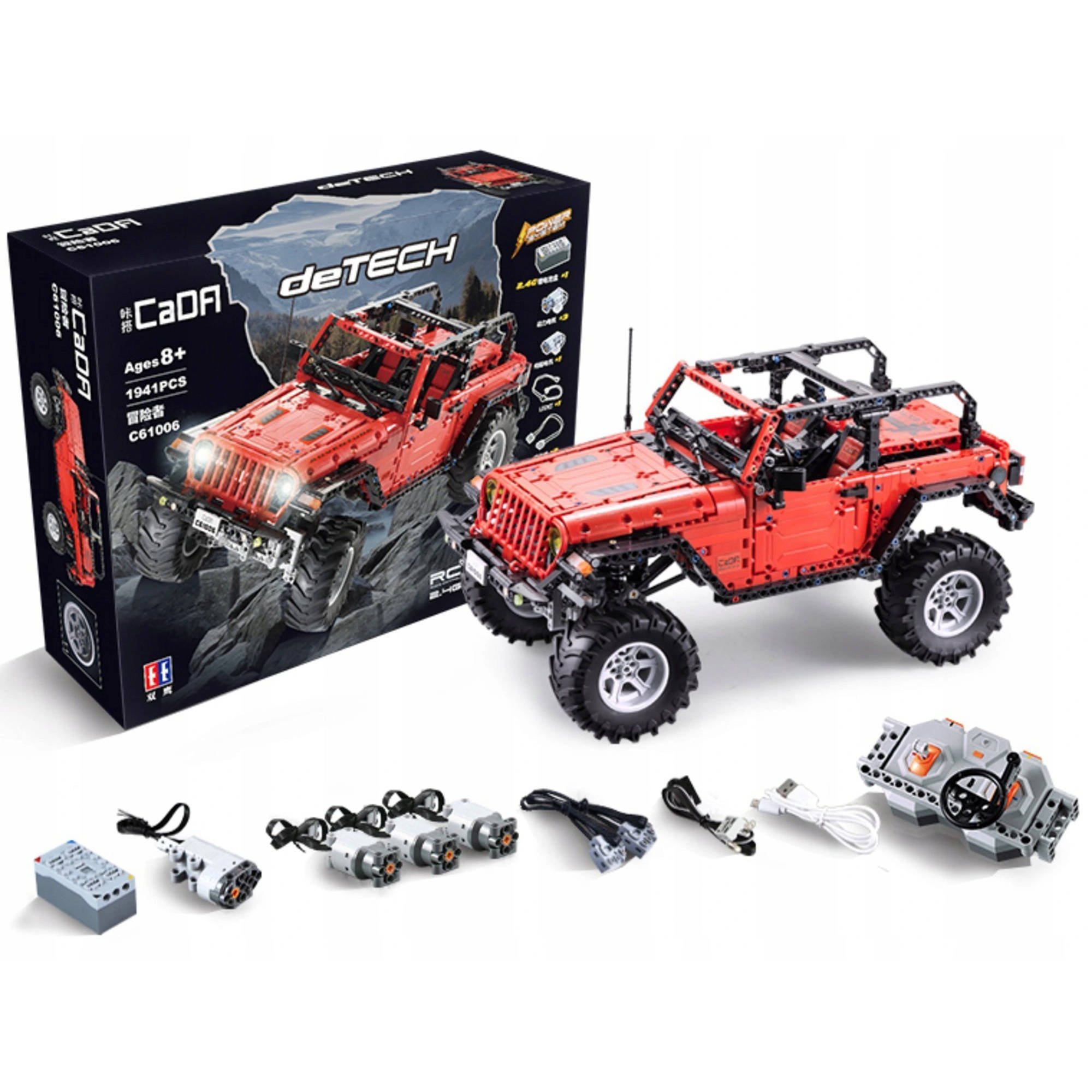

Klocki Technic Zdalnie Sterowany Jeep Terenówka Rc