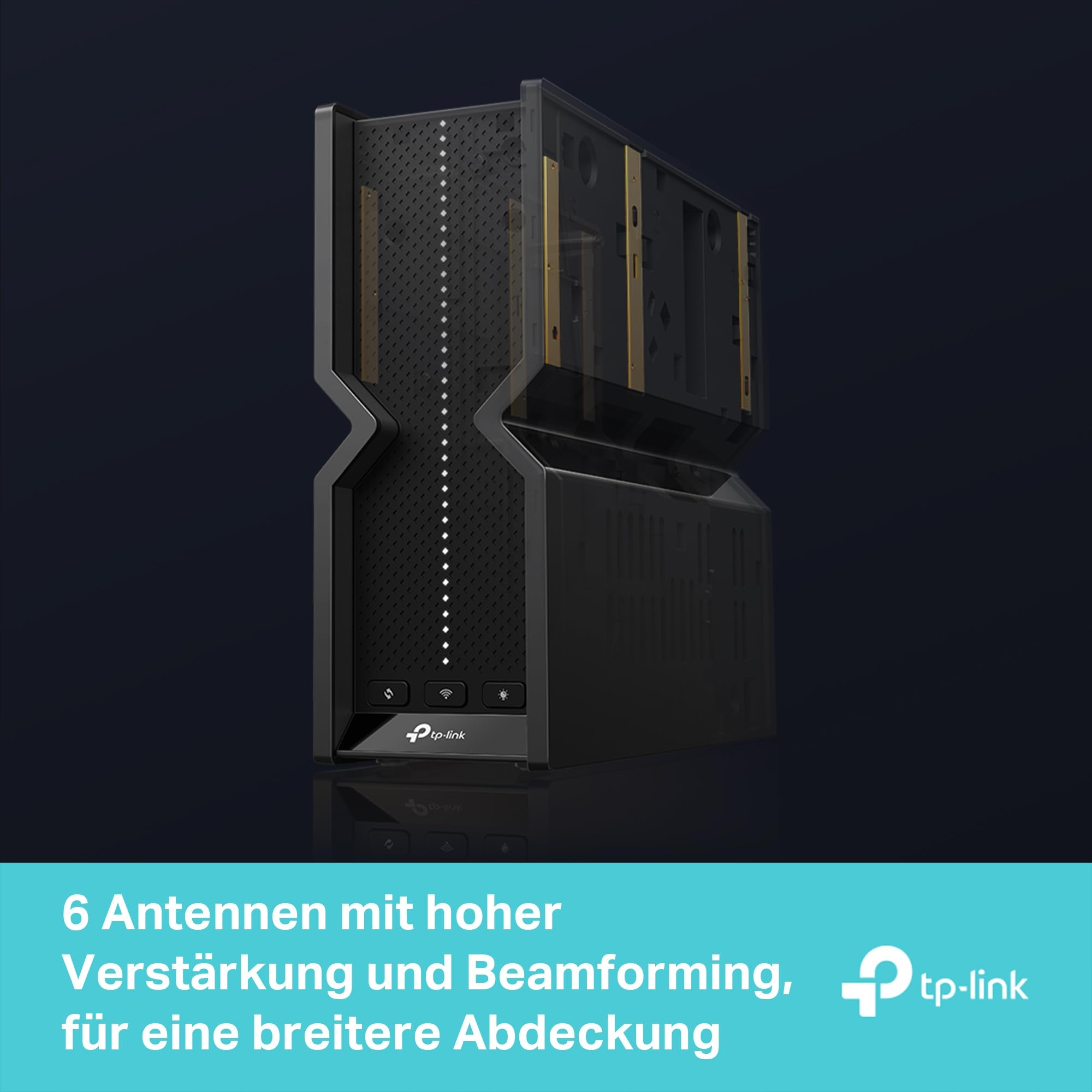 TP-LINK Router WiFi 7 Tri-Band BE9300 Archer BE550 6 Anten USB 3.0 VPN — miniatura 5