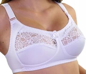 

Biustonosz Stanik Stella Koronka Biały Polska 100C