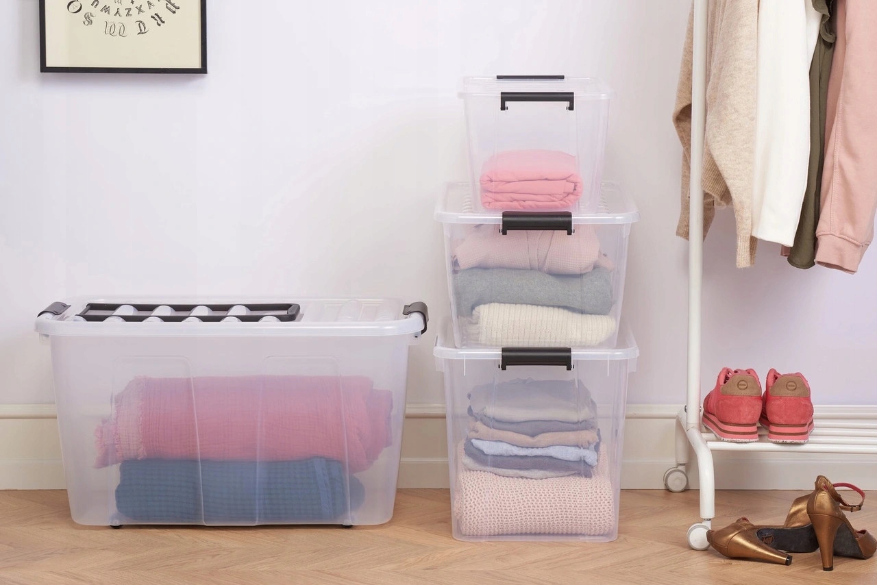 POJEMNIK PUDEŁKO 8 L NA ZABAWKI KLOCKI PLASTIKOWE Z POKRYWĄ HOME BOX Pojemność 8 l