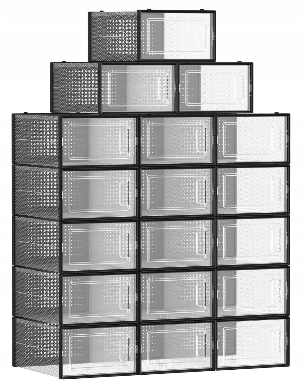 18 zásobníků na orgazéry na boty, praktická organizace a ochrana