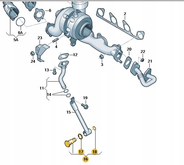Nowy Oryginał śruba olejowa drążona VW SEAT SKODA Typ samochodu Samochody osobowe