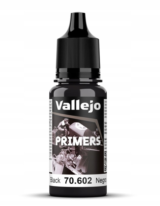 Czarny podkład Vallejo 70602 Surface Primer Black 18ml