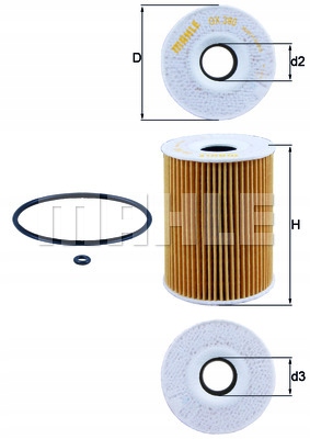 

Filtr oleju Knecht Ox 380D