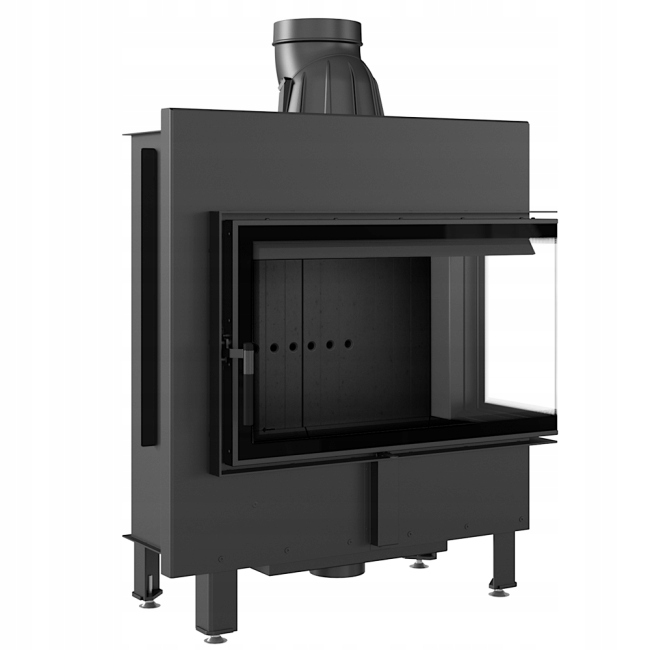 Vzduchový Krb Ocelový Lucy Pravý Bs 14 Černý