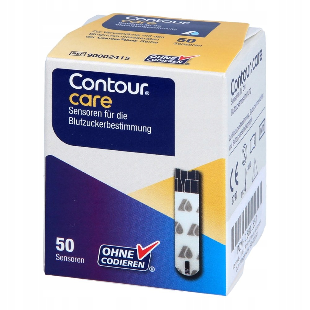 Testy paski pomiaru do glukozy we krwi Contour Care 50 szt