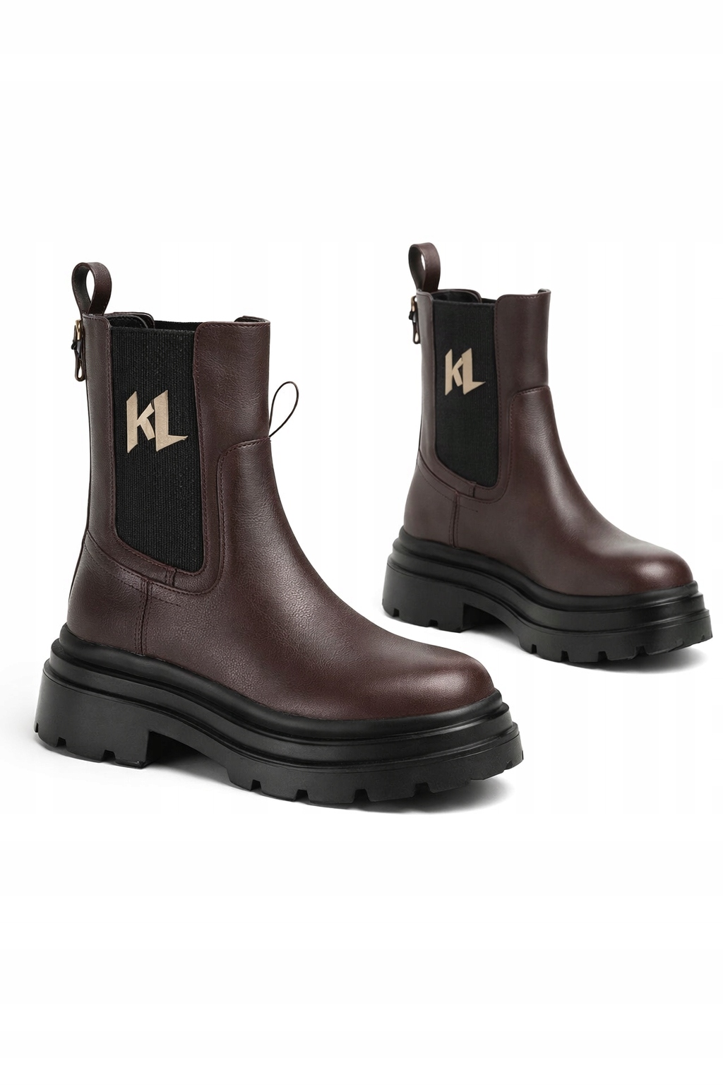 Karl Lagerfeld Dámské Kožené Hnědé Nazouvací Boty 41 I_e