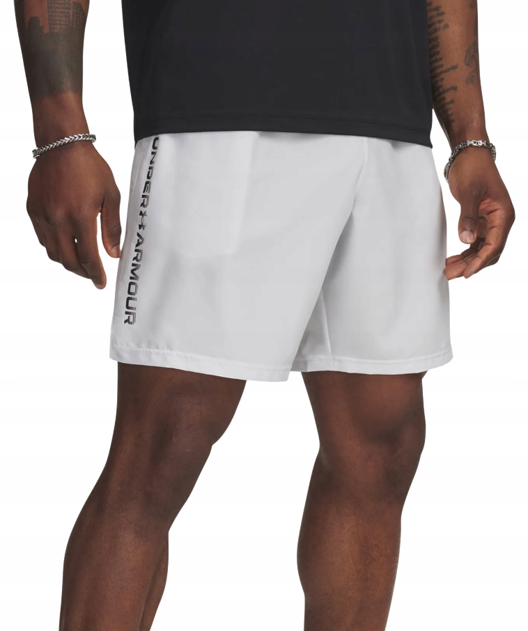 Spodenki Męskie Under Armour Treningowe Szybkoschnące Tech Wordmark L
