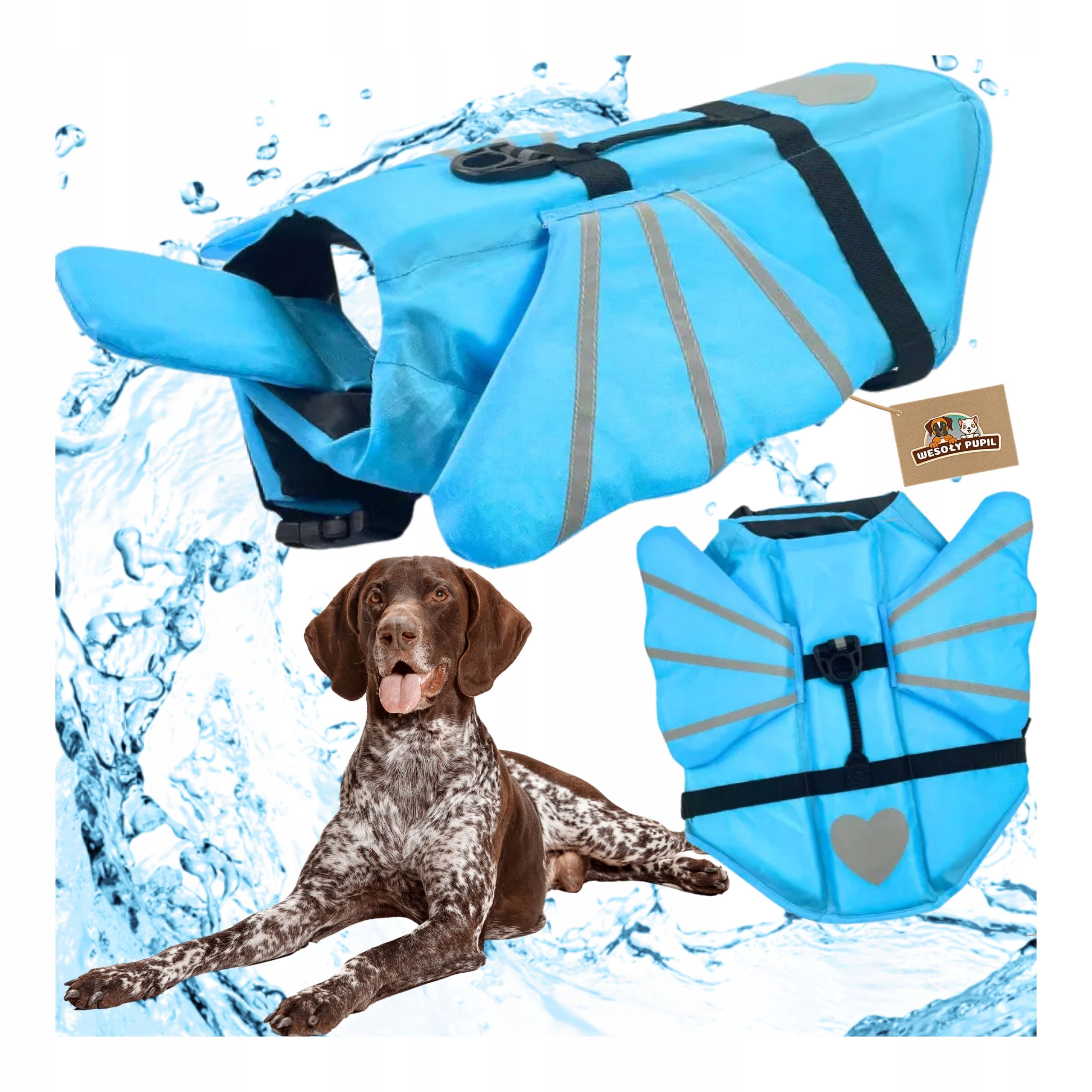 Levně Kapok pro psa plovací vesta do vody Se Křídly vel. L