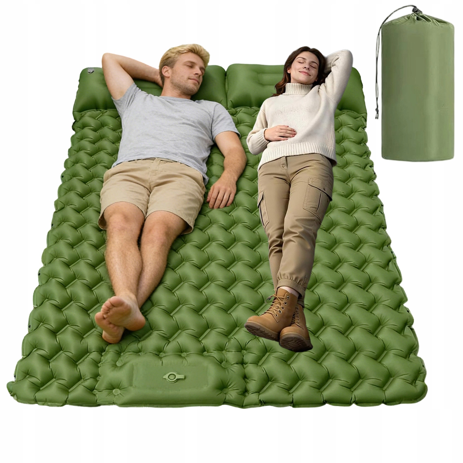 Samonafukovací Karimatka Nafukovací Matrace Dvoulůžková 195 x 120 CM