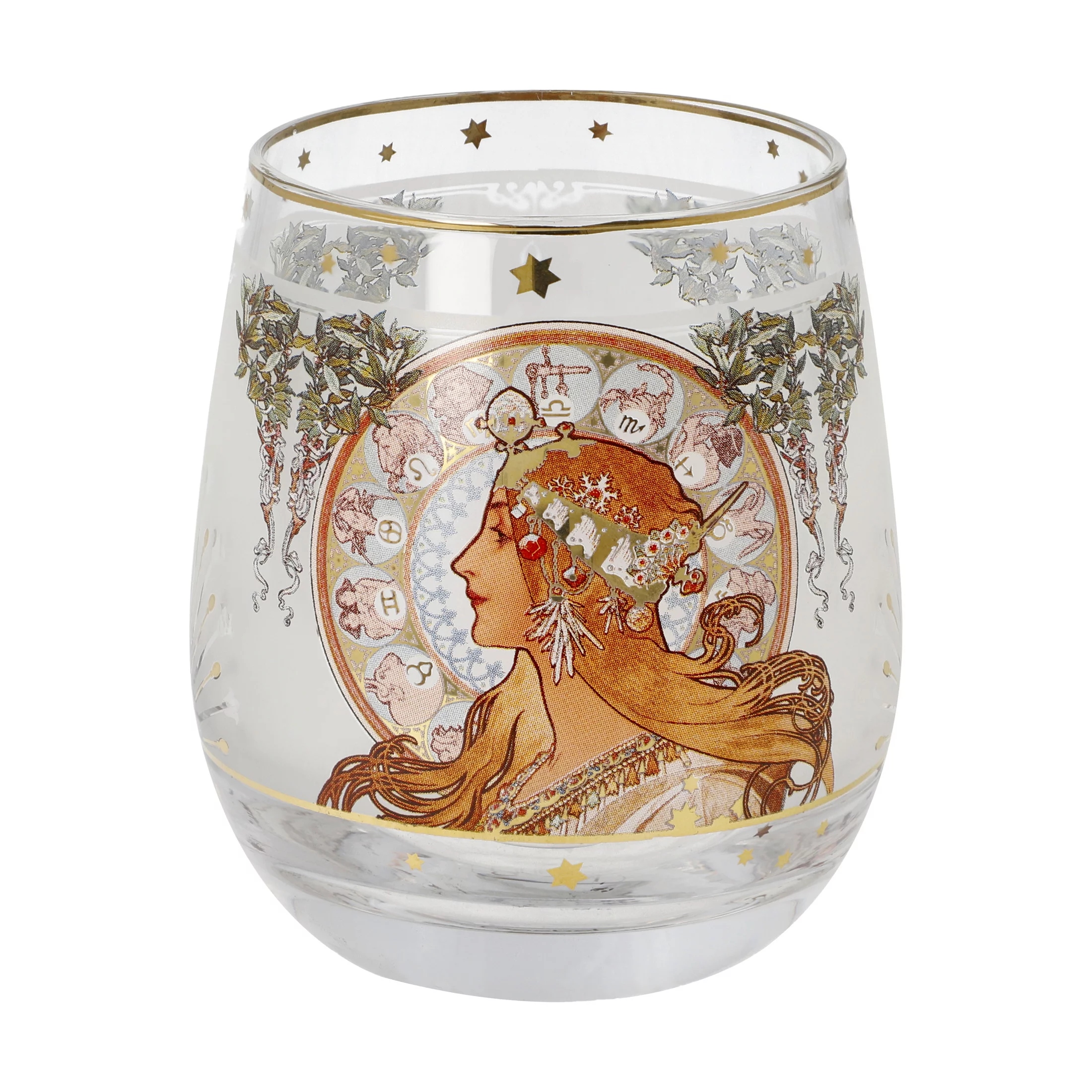 Svícen 9,5 cm Alfonse Mucha Zodiac Goebel