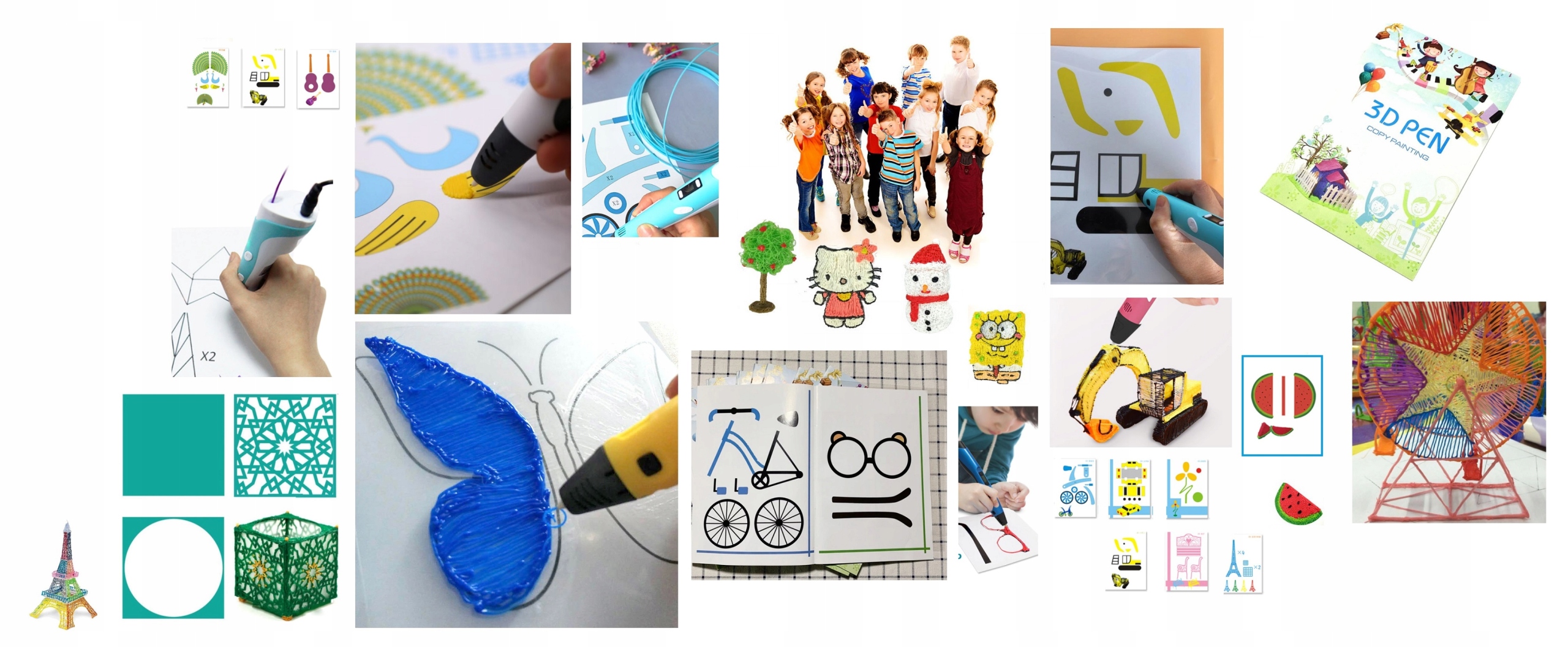 KSIĄŻKA KSIĄŻECZKA ZE WZORAMI 40 DO DŁUGOPISU 3D Producent Inna