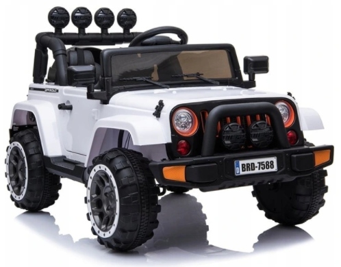 Autko na akumulator Jeep samochód 4X4 Pilot Skóra Miękkie łożyskowane koła