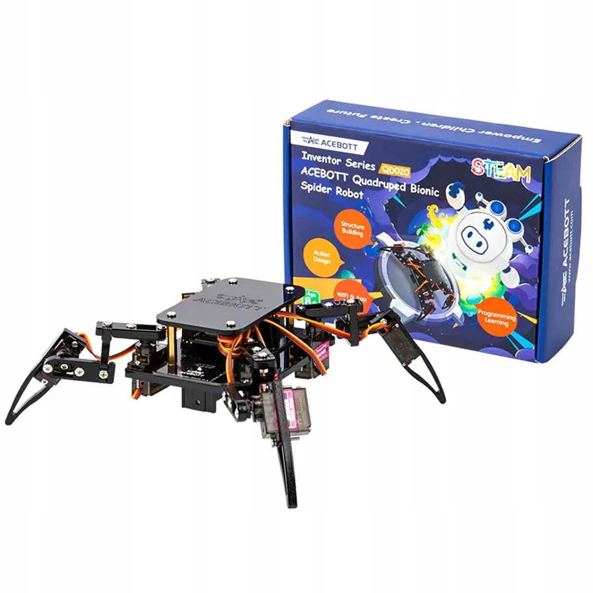 Vzdělávací sada pro výuku programování pro děti Robot pavouk Stem