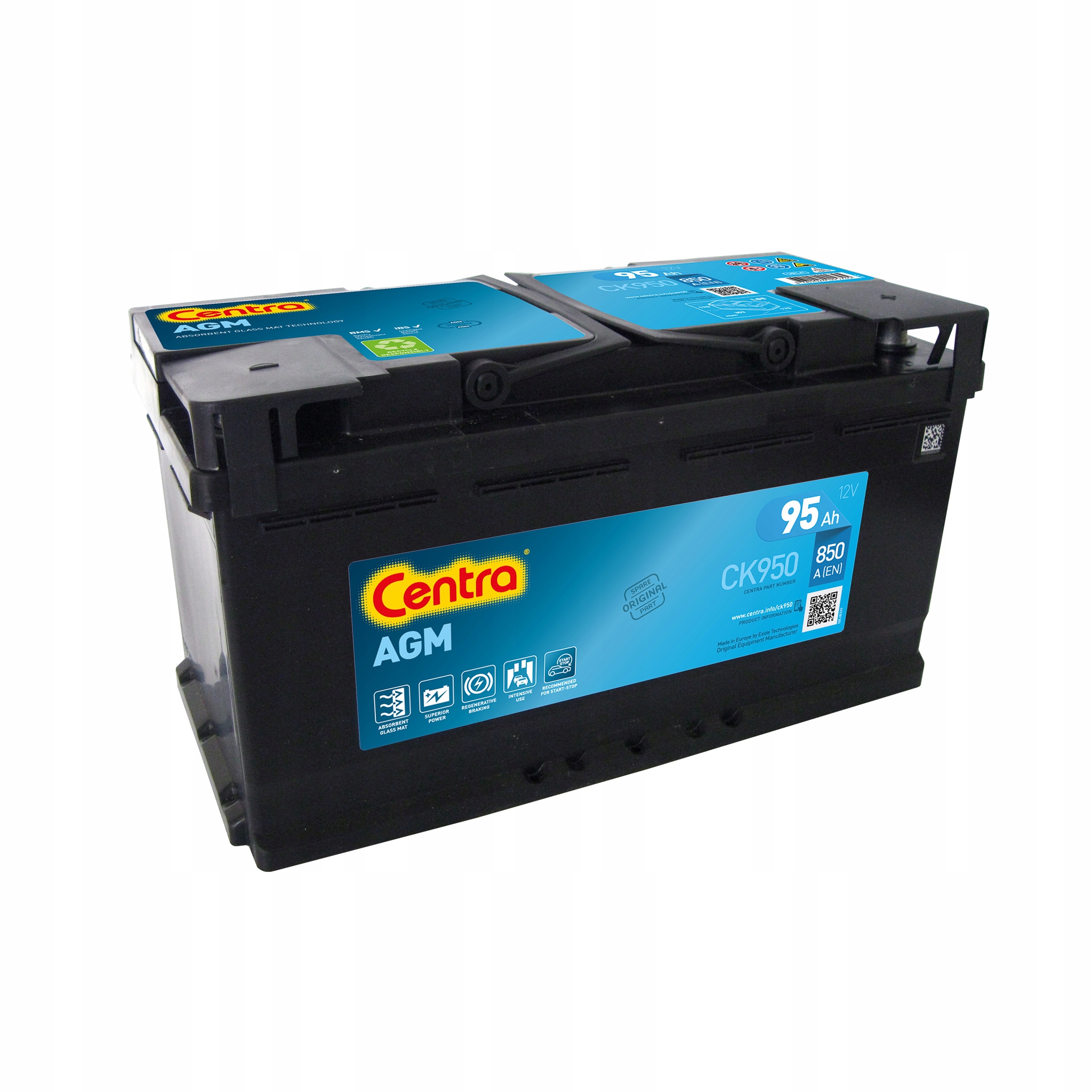 Акумулятор Centra Start Стоп сигнал Ck9505ah50a ПРАВ.+