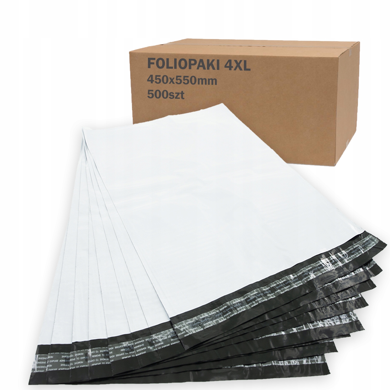 

Foliopaki 4XL Koperty foliowe 450x550mm 500szt
