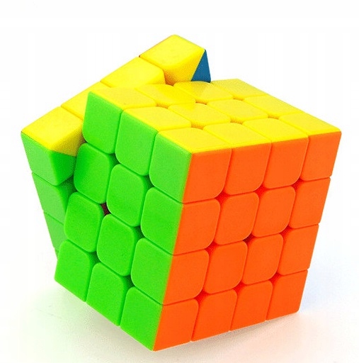 ORYGINALNE KOSTKI ZESTAW 4w1 Kostka 2x2 3x3 4x4 5x5 + ALGORYTMY + PODSTAWKA Materiał plastik