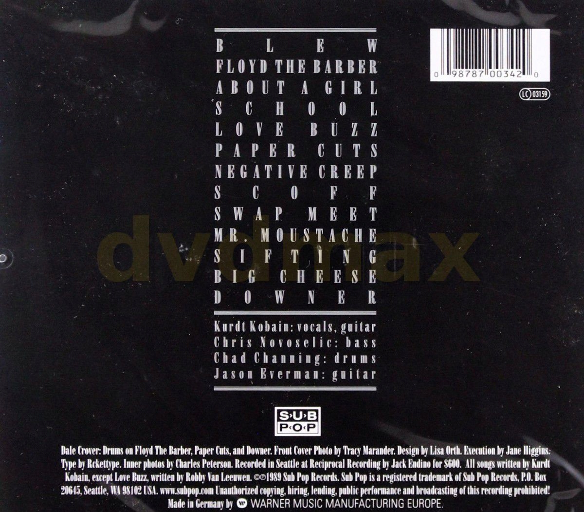 洋楽 NIRVANA BLEACH OUT! BREAK OUT! CD mqdefault.jpg