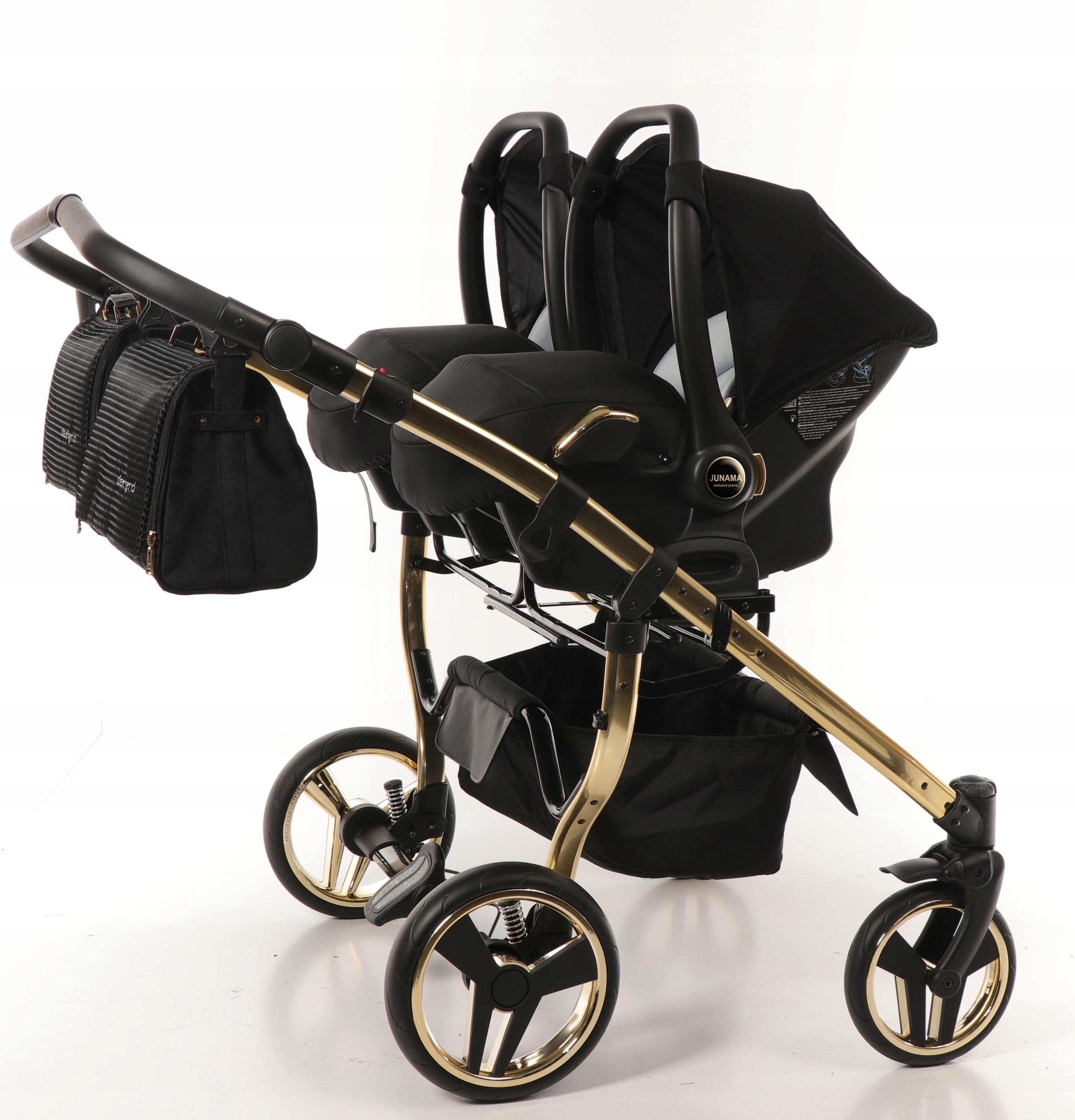 Wózek 4w1 bliźniaczy Diamond S Line Duo V2 Junama Rodzaj kół Żelowe