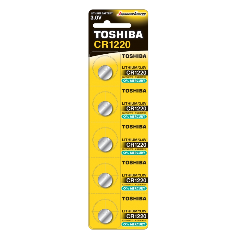 

Bateria litowa Toshiba 3V Cr 1220 --- 5 sztuk