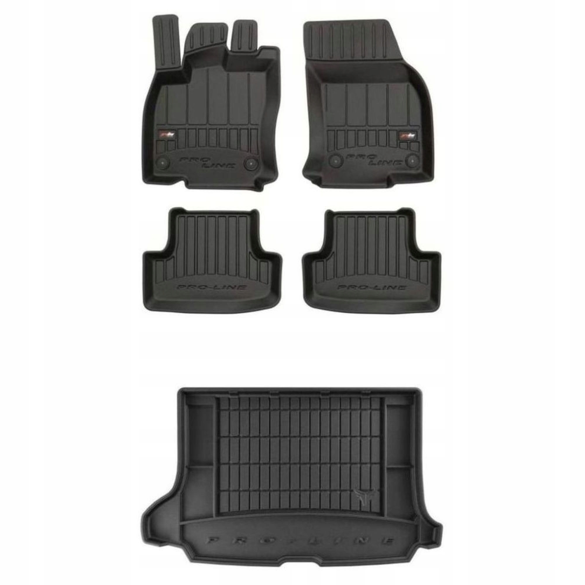 Gumová sada 3D koberčekov a rohože Audi Q2 2016-2020 pred faceliftom, horná