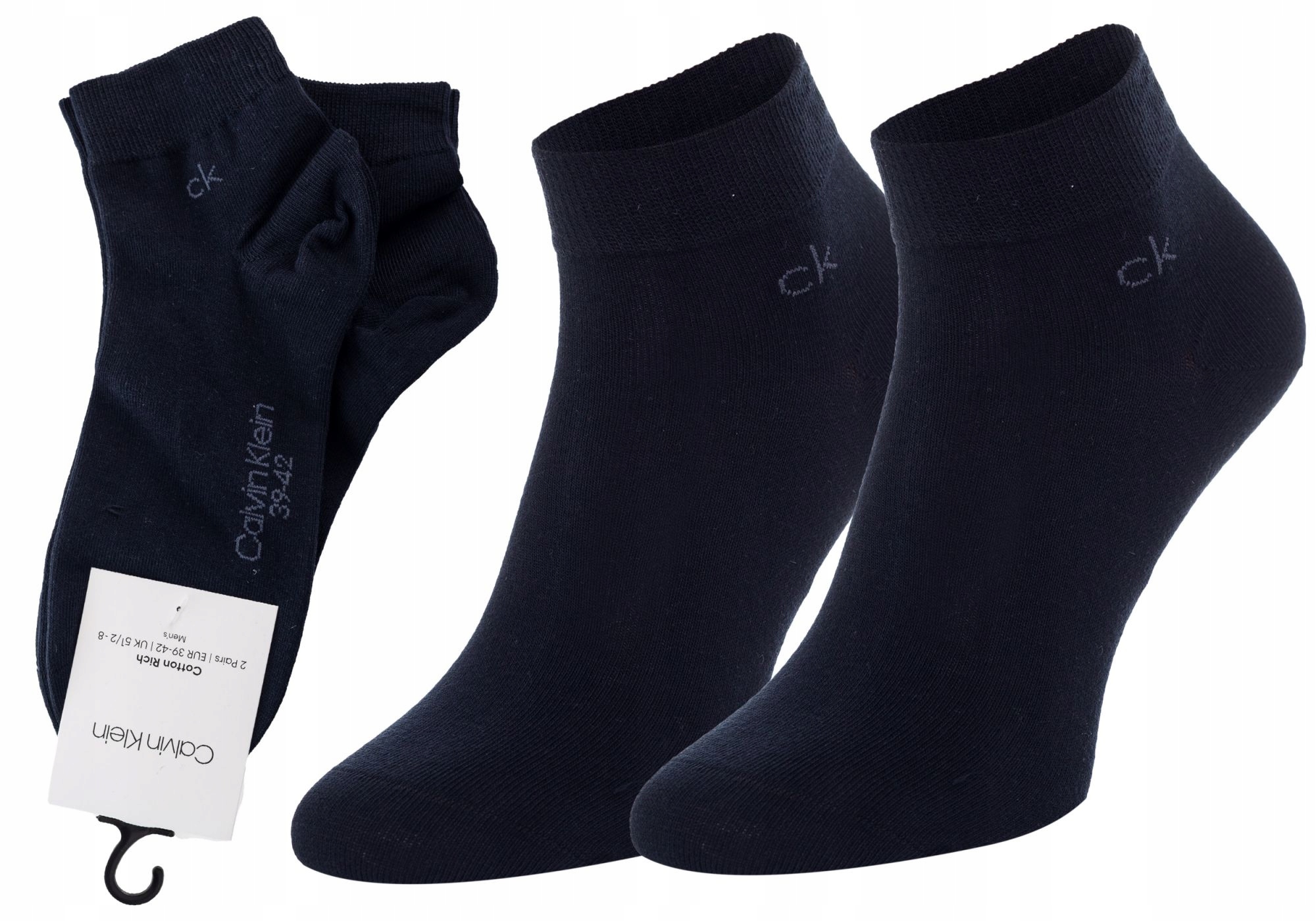 

Calvin Klein Skarpetki Stopki 2 Pak Navy Roz:43-46