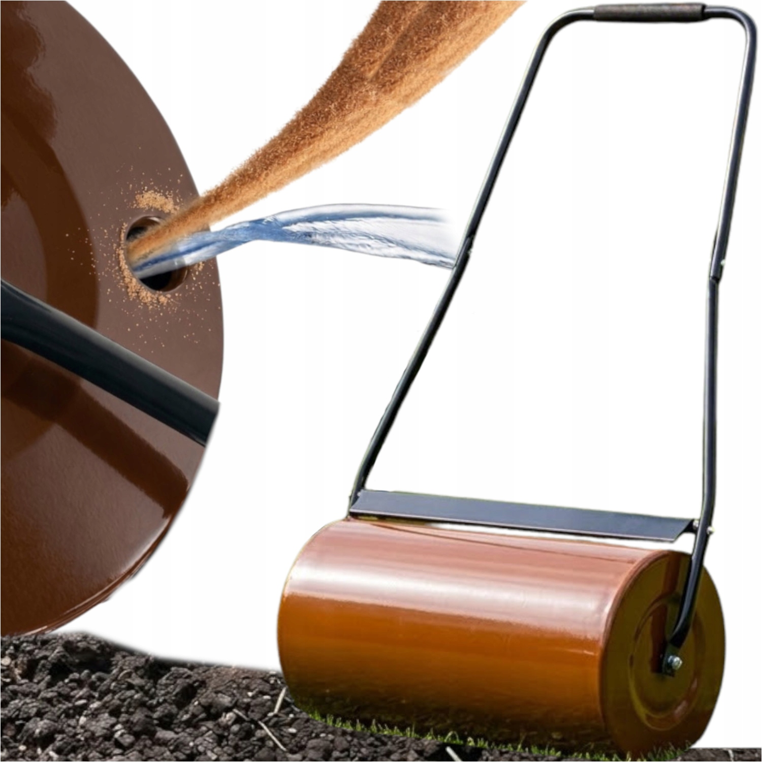 Aerátorový Válec Pro Šlehání Půdy Pod Semena Trávy Z Rolky A Odstraňování Trávníků