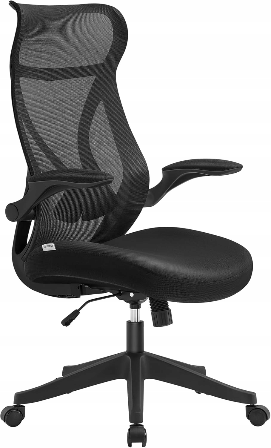 Otočné Kancelárske Kreslo Ergonomické Kreslo K Stolu, Sieťovina, Čierne