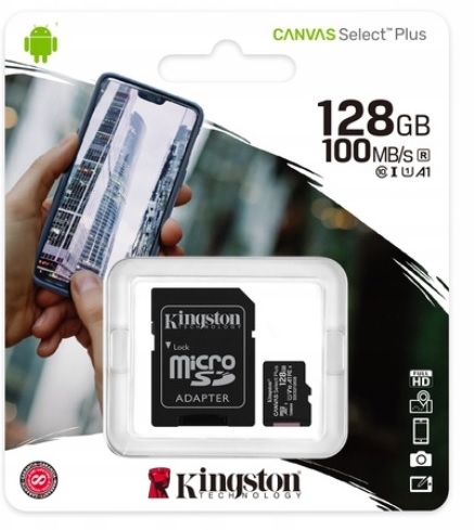 Karta KINGSTON micro SD 128 GB microSD Class 10