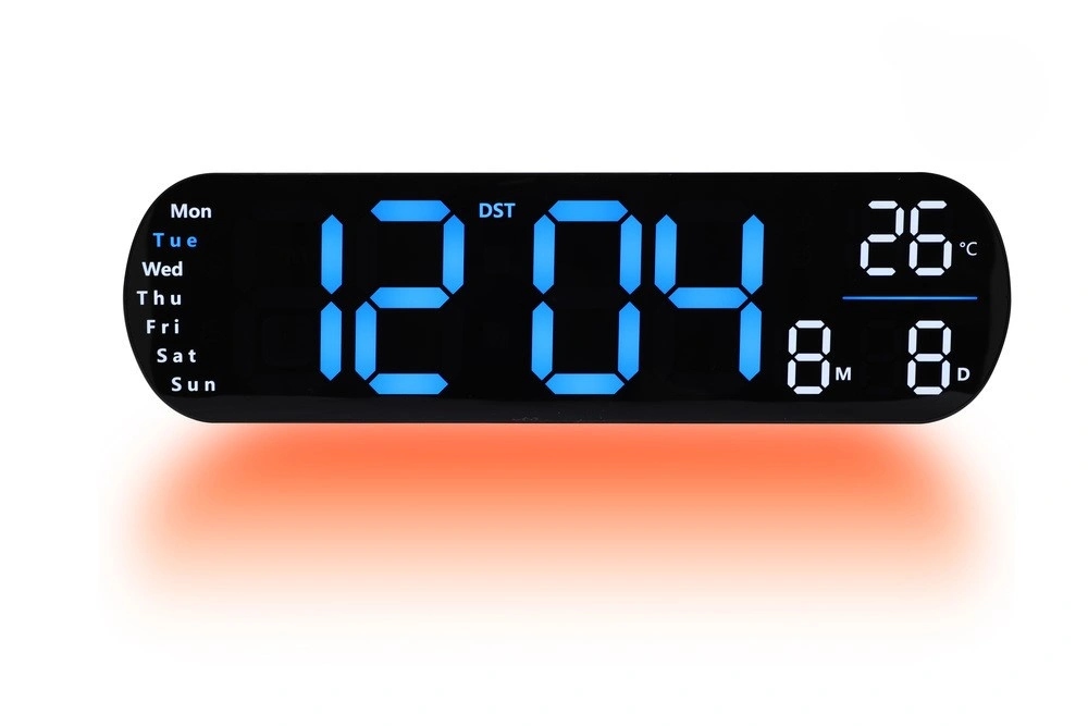 Hodiny Jvd DH5502.1 Čierny Alarm Digitálny Teplomer Veľký Čitateľný Dátum