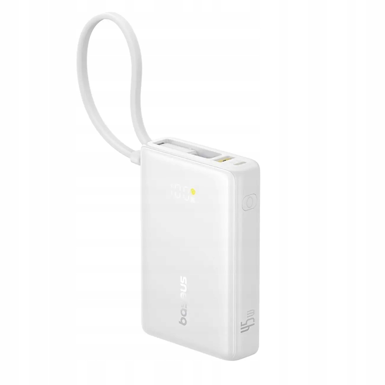 Powerbank Baseus PicoGo 10000mAh 45W z wbudowanym kablem i wyświetlaczem